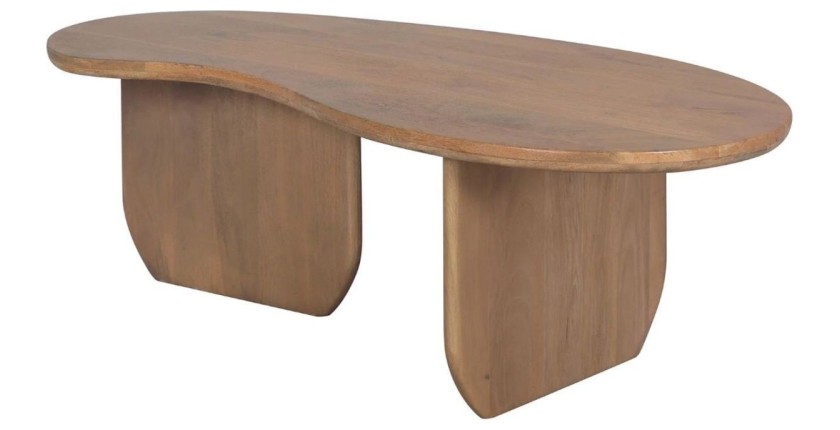 Table basse NERA en bois de manguier foncé