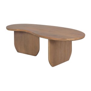 Table basse NERA en bois de manguier foncé