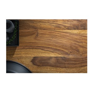 Zoom sur la matière du plateau des tables basses gigognes NERA aspect bois