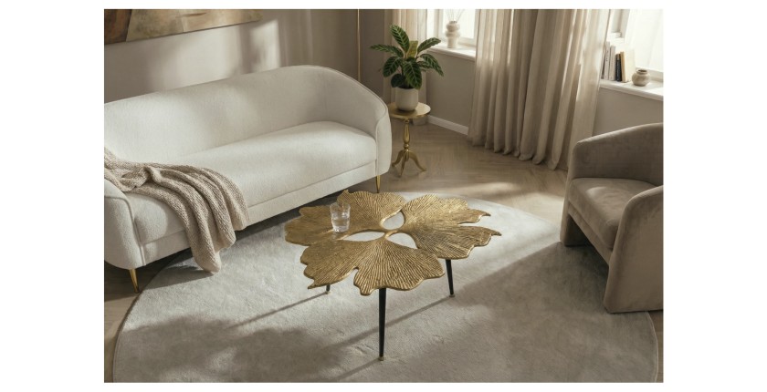 Table basse LOTUSIA 75cm vue de haut