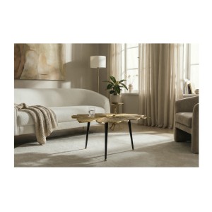 Table basse LOTUSIA 75cm vue de face