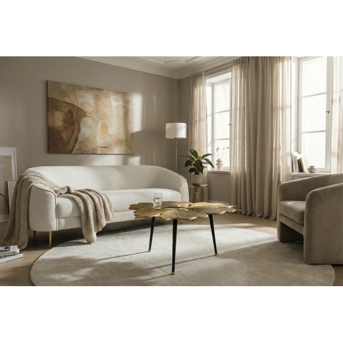 Table basse LOTUSIA 75cm dans un décor 3D