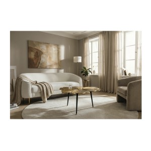 Table basse LOTUSIA 75cm dans un décor 3D