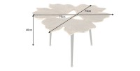 Table basse LOTUSIA 75cm dimensions