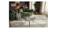 Table basse LOTUSIA argentée 75cm vue éloignée