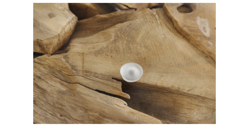 Zoom sur la matière du plateau de la table basse DRIFTA