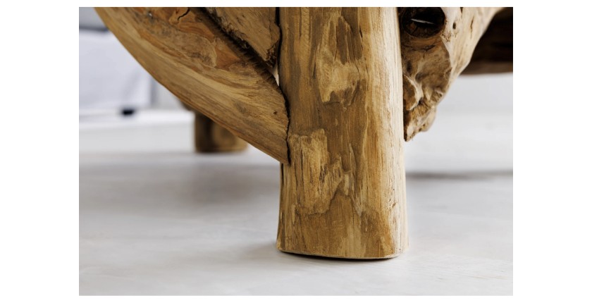 Zoom sur l'un des pieds de la table basse DRIFTA