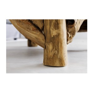 Zoom sur l'un des pieds de la table basse DRIFTA