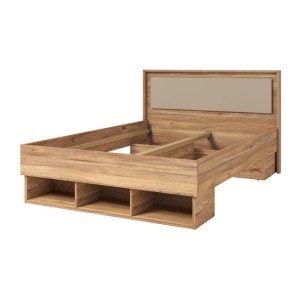 copy of Letto 140x200 VOX con 3 nicchie e 2 spazi per cassetti, senza rete