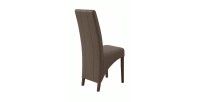 Chaise BASIKA marron vue de dos