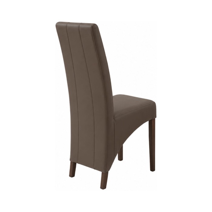 Chaise BASIKA marron vue de dos