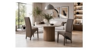 Lot de 2 chaises BASIKA marron mises en situation
