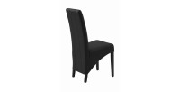 Chaise BASIKA noire vue de dos
