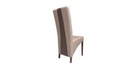Chaise BASIKA marron clair et chocolat vue de dos