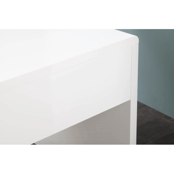 Zoom sur la tranche du bureau SVEA 120cm