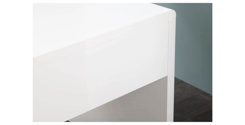 Zoom sur la tranche du bureau SVEA 120cm