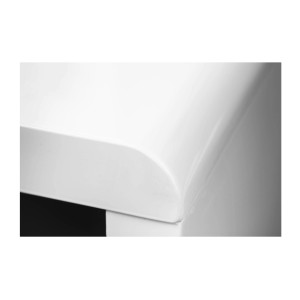 Zoom sur le coin du bureau SVEA 120cm