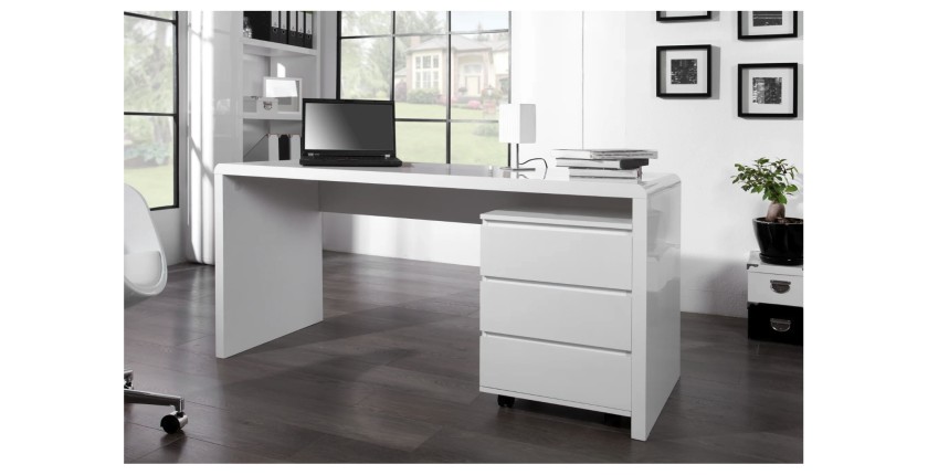 Bureau SVEA 160cm vu de côté