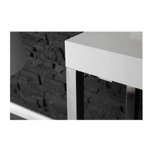 Zoom sur l'angle du bureau MONZA 120cm