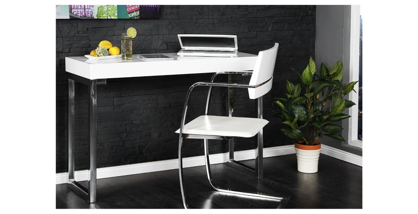 Bureau MONZA 120cm vu avec une chaise