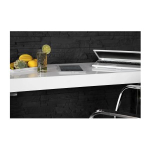 Zoom sur la tranche du bureau MONZA 120cm