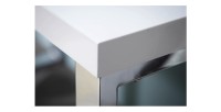 Zoom sur le coin du bureau MONZA 160x60cm