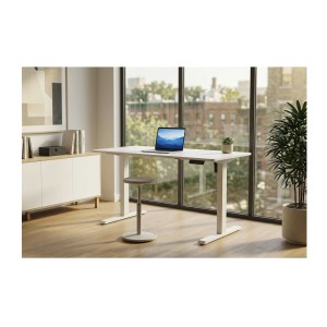 Bureau MONZA réglable en hauteur mis en situation