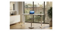 Bureau MONZA réglable en hauteur vu de face