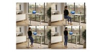 Zoom sur les différentes manières d'utiliser le bureau MONZA réglable en hauteur