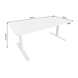 Bureau MONZA réglable en hauteur dimensions