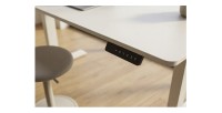 Zoom sur le panneau de contrôle du bureau MONZA réglable en hauteur
