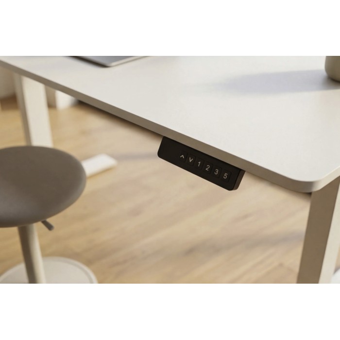 Escritorio eléctrico MONZA 140 cm blanco ajustable en altura
