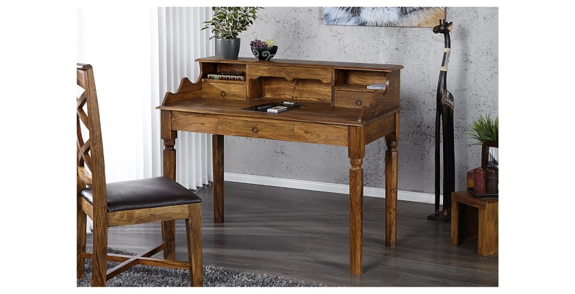 Bureau ORBO 115cm style Davenport vu de côté