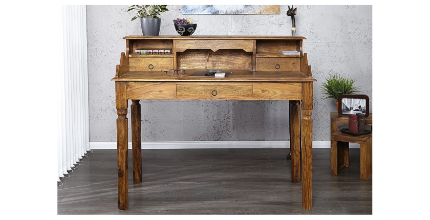 Bureau ORBO 115cm style Davenport mis en situation