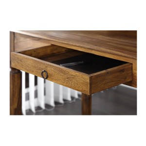 Zoom sur le tiroir du bureau ORBO 115cm style Davenport