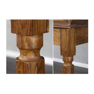 Zoom sur les détails du bureau ORBO 115cm style Davenport
