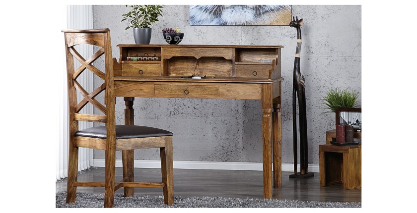 Bureau ORBO 115cm style Davenport vu de face