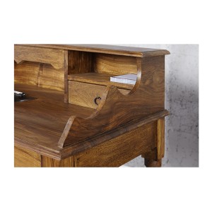 Zoom sur le côté du bureau ORBO 115cm style Davenport