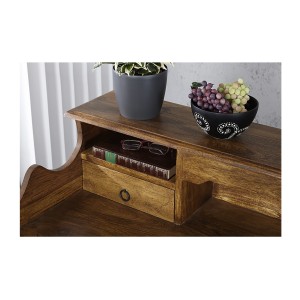 Zoom sur le haut du bureau ORBO 115cm style Davenport
