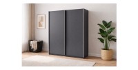 Armoire GOZU 151cm gris graphite mise en situation
