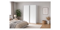 Armoire GOZU blanche 151cm mise en situation