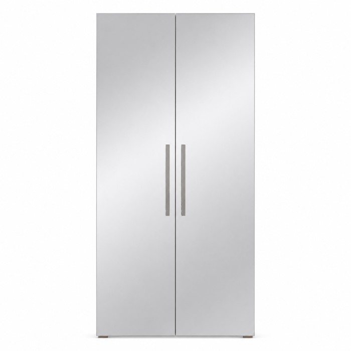 Kledingkast design 100 cm 2 deuren met grote spiegels collectie JUPITER