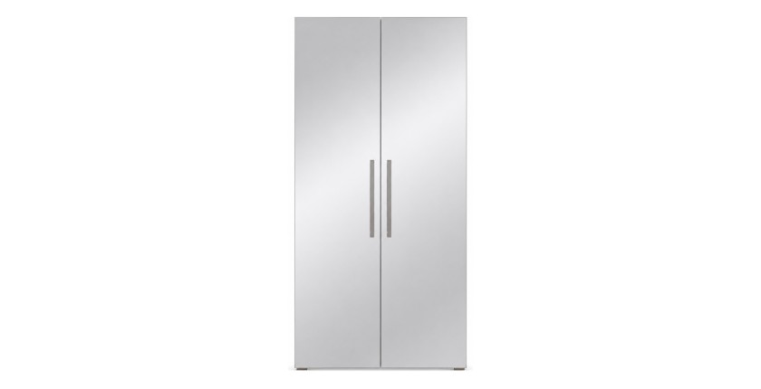 Armoire design 100 cm 2 portes avec grands miroirs collection JUPITER