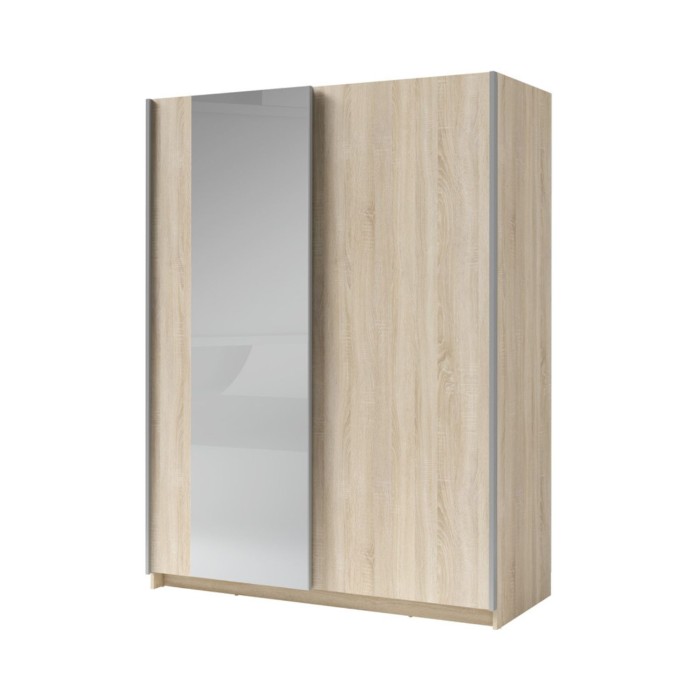 Armoire GOZU 151cm aspect bois clair