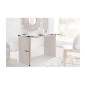 Bureau ORBO 100cm en bois de sheesham dimensions