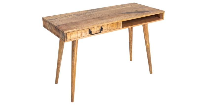 Bureau SCANOVA 120cm en bois de manguier
