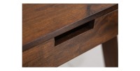 Zoom sur la poignée du tiroir du bureau SKAGEN 120cm en acacia