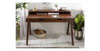Bureau SKAGEN 120cm en acacia vu de face