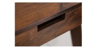 Zoom sur la poignée du tiroir du bureau SKAGEN 100cm en acacia