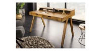 Bureau SKAGEN 120cm en manguier mis en situation